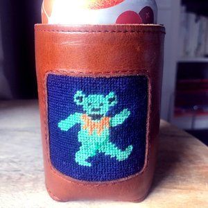 Grateful Dead Dancing Bear Needlepoint Can Koozie